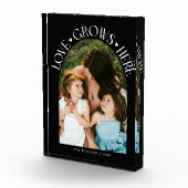 Love Grows Here Modern Arch Black Fotoblock (Rechts)