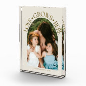 Love Grows Here Modern Arch Cream Fotoblock (Rechts)