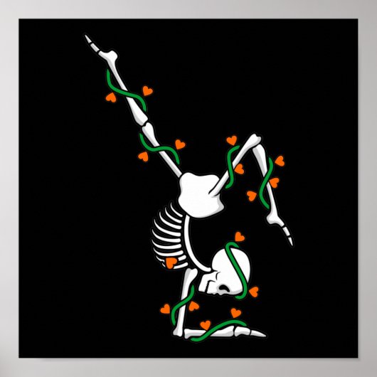 Love Gymnastics Skeleton Gymnast Gymnastic Lover G Poster (Vorne)