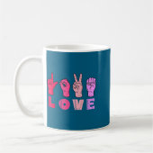 Love Hand Sign Language Asl Valentines Day Men Wom Kaffeetasse (Links)