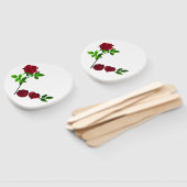LOVE - Handbemalter Fächer mit Rose (Non-assembled)