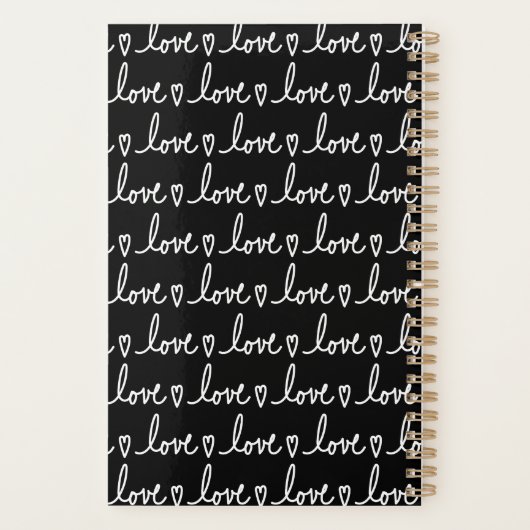 Love Handwritten Valentine's Day Notebook Planner Planer (Rückseite)