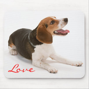 Love Happy Beagle-Mauspad Mousepad