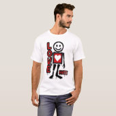 Love Hate Banksy Inspired Graphic  T-Shirt (Vorne ganz)