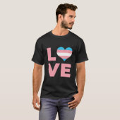 Love He Transgender Flag T-Shirt (Vorne ganz)
