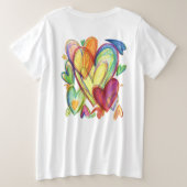 Love Healing Hearts Art Custom Shirt (Design Rückseite)
