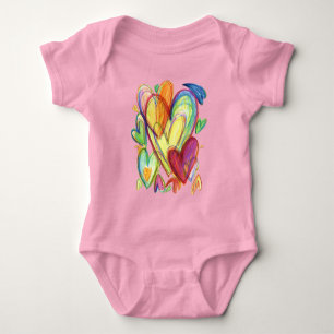 Love Healing Hearts Art-One-Piece Bodysuits