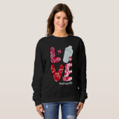 LOVE Heart Bartender Life Valentine's Day Sweatshirt (Vorne ganz)