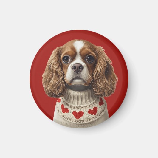 Love Heart cavalier Magnet (Vorne)