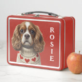 Love Heart cavalier Metall Brotdose (Beispiel)