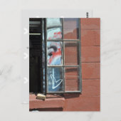 Love heart graffiti postkarte (Vorne/Hinten)