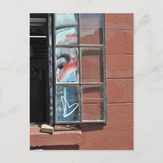 Love heart graffiti postkarte (Vorderseite)