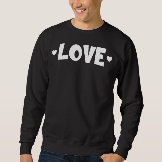 Love Heart Graphic Design Sweatshirt (Vorderseite)