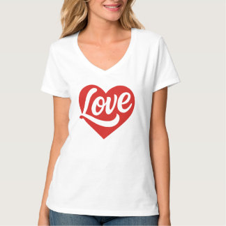 Love Heart Logo – Red Romantic Symbol T-Shirt