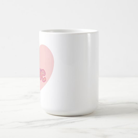 Love Heart Mug Kaffeetasse (Mittel)