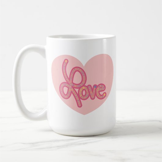 Love Heart Mug Kaffeetasse (Links)