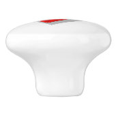 Love Heart Origami Vector Abbildung Keramikknauf (Seitenansicht)