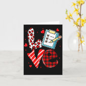 Love Heart School Secretary Life Valentines Day Gi Karte (Gelbe Blume)