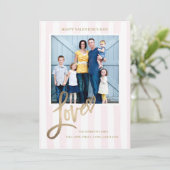 Love Heart Valentine's Day Card Karte (Stehend Vorderseite)