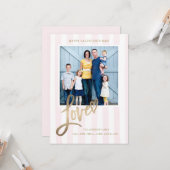 Love Heart Valentine's Day Card Karte (Vorderseite/Rückseite Beispiel)