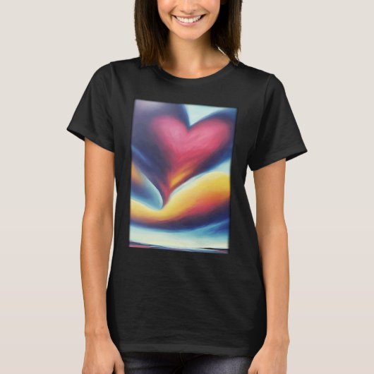 Love Heart Valentine's Day Couple Romantic T-Shirt (Vorderseite)
