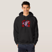 Love Heart Valentine's Day Roses Pterodactyl Boys Hoodie (Vorne ganz)