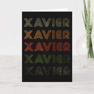 Love Heart Xavier Tee Grunge_vintage Stil Schwarz  Karte