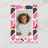 LOVE HEARTS COLLAGE PHOTO CLASSROOM VALENTINES MITTEILUNGSKARTE (Vorderseite)