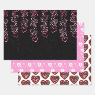 Love Hearts Collection Geschenkpapier Set