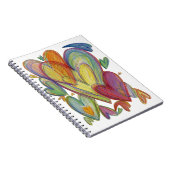 Love Hearts Colorful Liebe Journal Notizblock (Rechte Seite)