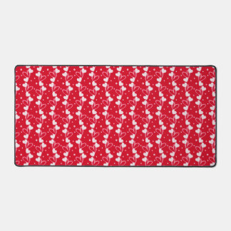 Love Hearts Doddles, Red, Desk Mat Schreibtischunterlage