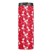 Love Hearts Doddles, Red, Thermal Tumbler Thermosbecher (Rückseite)
