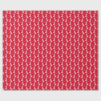Love Hearts Doddles, Rot, Geschenkpapier