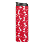 Love Hearts Doddles, Rot, Thermobecher Thermosbecher (Nach rechts gedreht)