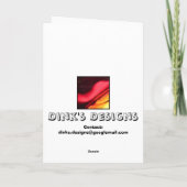 Love Hearts Feiertagskarte (Rückseite)