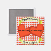 Love Hearts Magnet (Vorderseite/Rückseite)