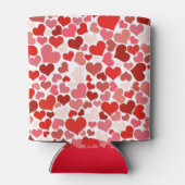 Love Hearts Mosaic Romantic Dosenkühler (Rückseite)