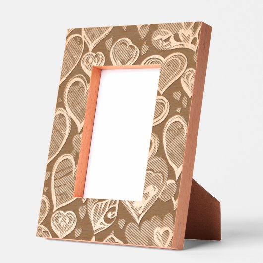 Love Hearts Photo Display for Couples Geätzte Rahmen (Links)