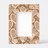 Love Hearts Photo Display for Couples Geätzte Rahmen (Vorderseite)