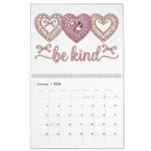 Love & Hearts Theme 12 Month 2026 Wall Kalender (Jan 2026)