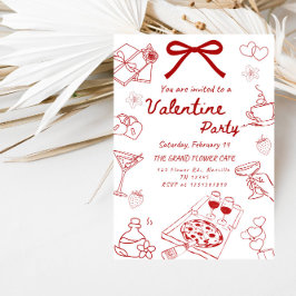 Love & Hearts Valentine’s Celebration Party Einladung