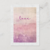 'Love' Heather & Dusk Graduation Gift Insert Card Dankeskarte (Vorderseite)