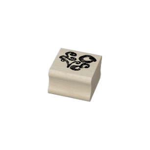 LOVE Herz Roter Buchstabe Stoff Schrift Holz Stemp Gummistempel
