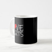 Love Hurts Broken Heart Divorce Breakup Heartbroke Kaffeetasse (Vorderseite Links)