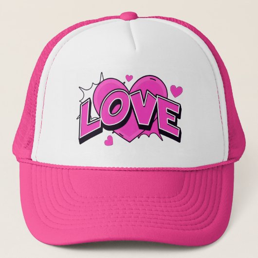 LOVE Hut Truckerkappe (Vorderseite)