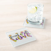 Love in All Colors Glasuntersetzer (Schrägansicht)