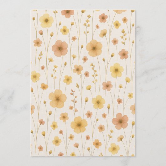 Love In Bloom Boho Couples Shower Einladung (Rückseite)