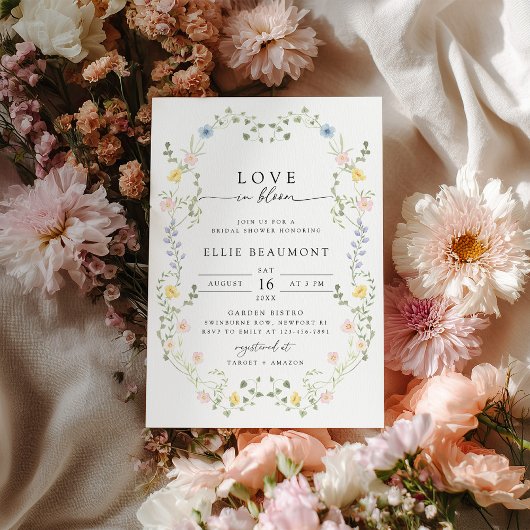 Love in Bloom Bridal Shower Invitation Einladung