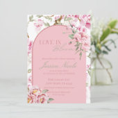 Love In Bloom Bridal Shower Invitation Einladung (Stehend Vorderseite)