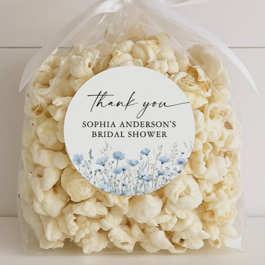 Love in Bloom Bridal Shower Round Favor Stickers